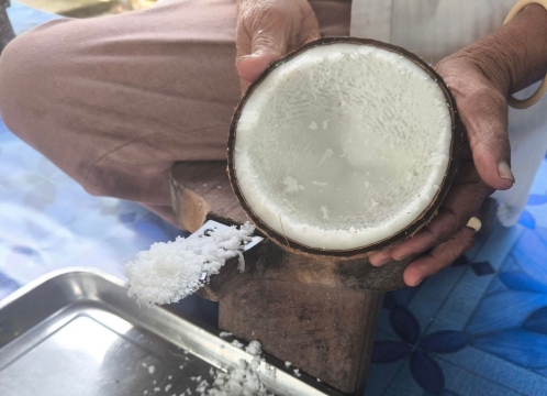 ココナッツオイル作り体験